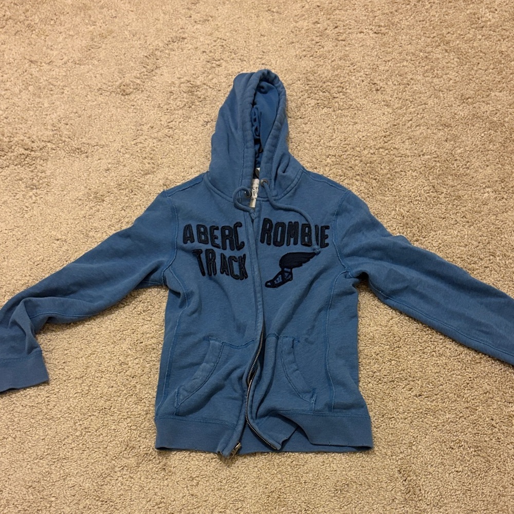 Abercrombie & Fitch Kids Hoodie Jacket in Blue
